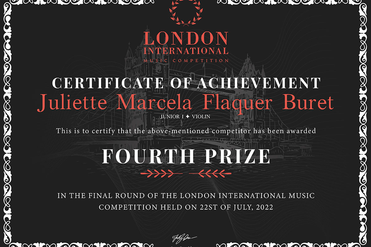 Juliette Flaquer awarded in Austria and England